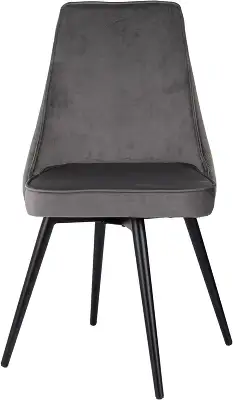 Стул для дома Бюрократ CH-K4_SP_2 с повор.мех. комплект 2шт т.серый Holland 18 металл черный на ножках (CH-K4_1/SP/HL18_2)