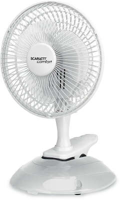 Вентилятор настольный Scarlett SC-DF111S01 25Вт скоростей:2 белый