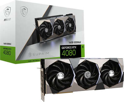 Видеокарта MSI NVIDIA nVidia GeForce RTX 4080 SUPRIM 16Gb DDR6X PCI-E HDMI, 3DP