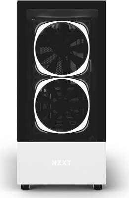 Корпус NZXT H510 Elite White/black, белый, ATX, Без БП (CA-H510E-W1)