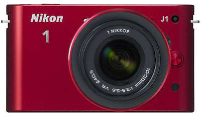 Цифровая фотокамера Nikon 1 J1 Red Kit (10-30 мм f/3.5-5.6 VR)