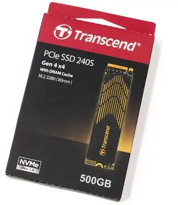 Накопитель SSD Transcend PCIe 4.0 x4 500GB TS500GMTE240S 240S M.2 2280 0.95 DWPD