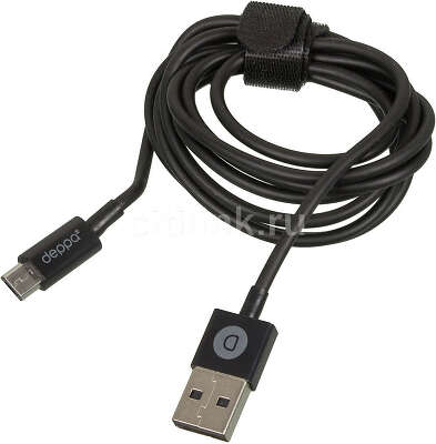 Кабель Deppa 72103 USB (m)-micro USB (m) 1.2м черный