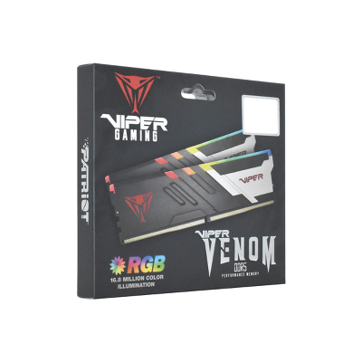Оперативная память Patriot Viper VENOM DDR5 DIMM 32GB 6400MHz KIT 2*16GB CL32 32-40-40-84 1.1V RGB