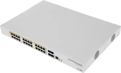 Коммутатор MikroTik CRS328-24P-4S+RM (L3) 24x1Гбит/с 4SFP+ 24PoE+ 450W управляемый