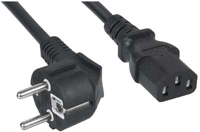 Cabeus PC-186-VDE-1.8M Кабель питания компьютера (Schuko+C13) (3x0.75), 1.8м