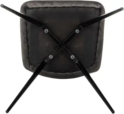 Стул для дома Бюрократ CH-K1_2 комплект 2шт т.серый Holland 18 металл черный на ножках (CH-K1_1/HL18_2)