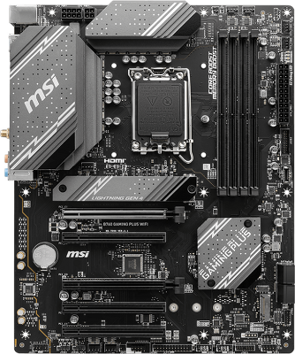 Материнская плата/ MB MSI INTEL B760 s1700, 4xDDR5(256GB), HDMI 2.1/DP, 3xPCIe 4.0x16, 2xPCIe 3.0x16, 1xLAN (2.5GbE), Wi-Fi, BT, 4xSATA 6Gb/s, 2xM.2, 1xUSB-C, 2xUSB 3.2, 4xUSB 2.0, 1xPS/2, ATX
