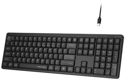 Клавиатура беспроводная A4Tech Fstyler FBX55C black (USB, BT/Radio, slim, Multimedia) (FBX55C)