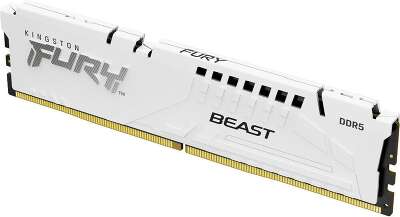 Модуль памяти DDR5 DIMM 16Gb DDR6000 Kingston FURY Beast White (KF560C40BW-16)