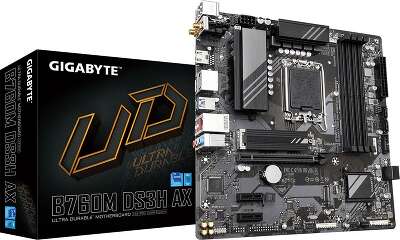 Материнская плата mATX LGA1700 GIGABYTE B760M DS3H AX