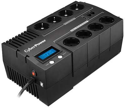 Источник бесперебойного питания ИБП Line-Interactive CyberPower BR1000ELCD 1000VA/600W USB/RJ11/45/USB charger A (4+4 EURO)