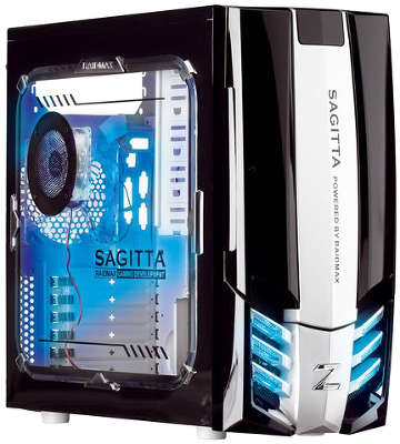 Корпус RaidMax Sagitta Window Black-Silver, ATX, без БП