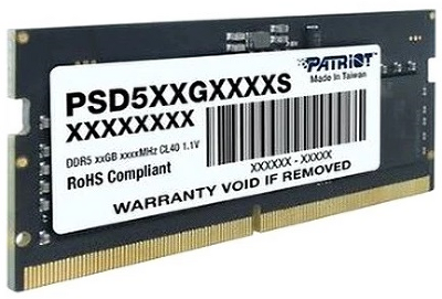 Оперативная память Patriot SL DDR5 16GB 5600MHz SO-DIMM SINGLE 1*16GB CL46 46-46-46-90 1.1V