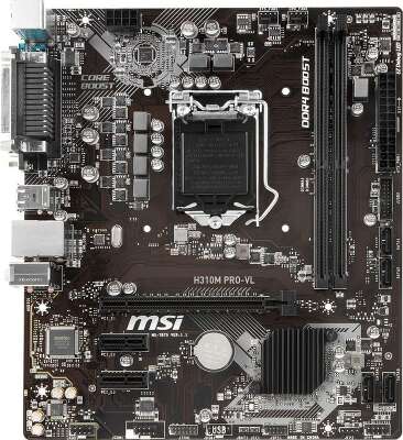 Материнская плата microATX LGA1151v2 MSI H310M PRO-VL