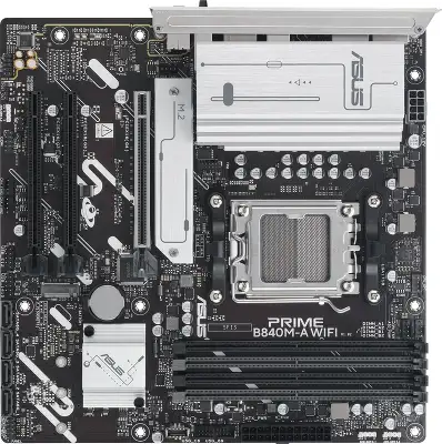 Материнская плата Asus PRIME B840M-A WIFI SocketAM5 AMD B840 4xDDR5 mATX AC`97 8ch(7.1) 2.5Gg RAID+HDMI+DP