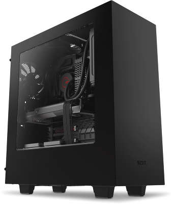 Корпус NZXT S340 черный w/o PSU ATX 3x120mm 3x140mm 2xUSB3.0