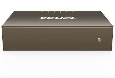 Коммутатор Tenda TEF1005D Коммутатор неуправляемый, 5 портов 5x100 Мбит/с, настольный, металлический корпус