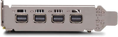 Видеокарта PNY Quadro P1000 [VCQP1000DVI-PB] 128 bit, 4*mDP, Low profile, ATX+LP Bracket, 4xmDP to DVI adapter