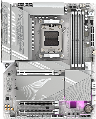 GIGABYTE X870 AORUS ELITE WIFI7 ICE X870 A ELITE WF7 ICE