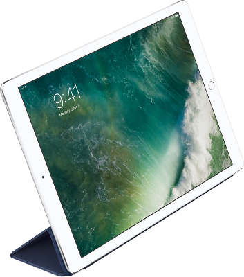 Чехол-обложка Apple Leather Smart Cover для iPad Pro 12.9" 2017, Midnight Blue [MPV22ZM/A]