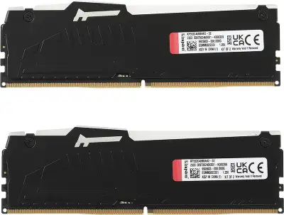 Набор памяти DDR5 DIMM 2*16Gb DDR5200 Kingston FURY Beast RGB (KF552C40BBAK2-32)