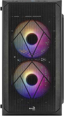 Корпус AeroCool CS-107-A-BK-v2, черный, mATX, Без БП (CS-107-A-BK-v2 )