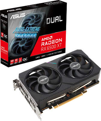Видеокарта ASUS AMD Radeon RX 6500 XT OC Edition 4Gb DDR6 PCI-E HDMI, DP