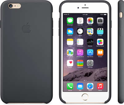 Силиконовый чехол для iPhone 6 Plus/6S Plus Apple Silicone Case, Black [MGR92ZM/A]