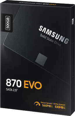 Твердотельные накопители/ Samsung SSD 870 EVO, 500GB, 2.5