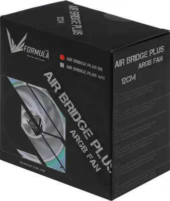 Вентилятор для корпуса Formula Air Bridge Plus ARGB 120х120x25 черный 4-pin 27.2дБ (упак.:3шт) (AIR BRIDGE PLUS BK) Ret