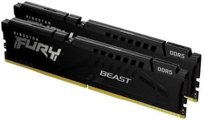 Оперативная память Kingston 16GB 5600MT/s DDR5 CL36 DIMM (Kit of 2) FURY Beast Black EXPO