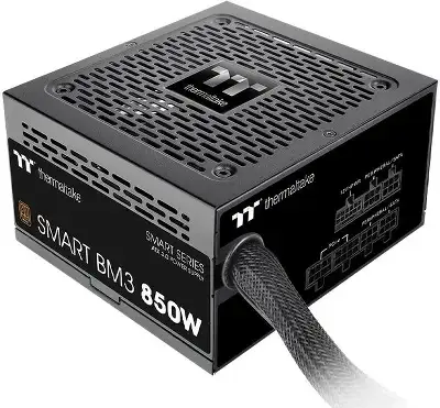 Блок питания Thermaltake ATX 850W Smart BM3 Gen.5 80+ bronze (20+4pin) APFC 120mm fan 6xSATA Cab Manag RTL