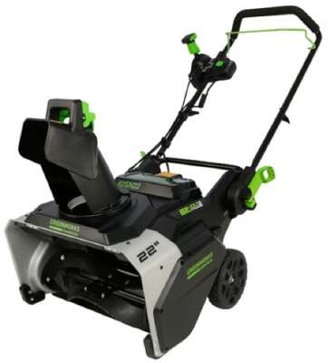 Greenworks Снегоуборщик аккумуляторный 82SN22, 82V, 56 см, б/щ (без аккумуляторной батареи и зарядного устройства) [2603307]