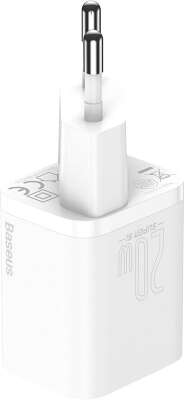 Зарядное устройство Baseus Super Si Quick Charger USB-C 20W + Lightning Cable, White [TZCCSUP-B02]