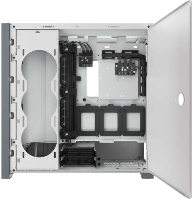 Корпус Corsair iCUE 5000X RGB, белый, ATX, Без БП (CC-9011213-WW)