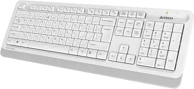 Клавиатура + мышь A4Tech Fstyler FG1010 клав:белый/серый мышь:белый/серый USB беспроводная Multimedia (FG1010 WHITE)
