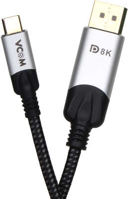 Кабель USB 3.1 Type-C(m)-DisplayPort(m), 1.8м, черный VCOM Premium (CU422MCV-1.8M)