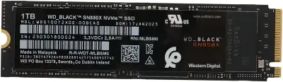 Твердотельный накопитель NVMe 1Tb [WDS100T2X0E] (SSD) Western Digital Black SN850X