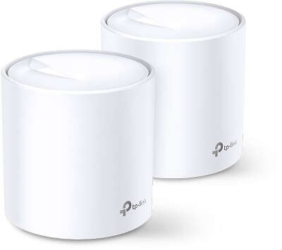 Mesh система TP-LINK Deco X60, 802.11a/b/g/n/ac/ax, 2.4/5ГГц, до 2402 Мбит/с, 2шт
