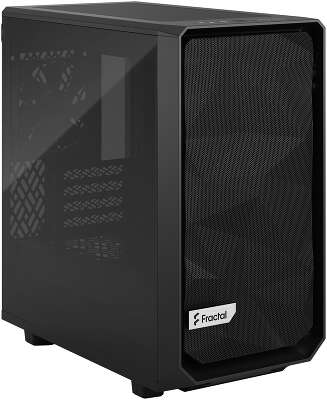 Корпус Fractal Design Meshify 2 Mini Black TG Dark Tint, черный, mATX, Без БП (FD-C-MES2M-01)