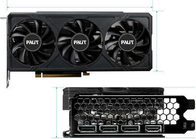 Видеокарта Palit NVIDIA nVidia GeForce RTX 4060Ti JETSTREAM OC 16Gb DDR6 PCI-E HDMI, 3DP