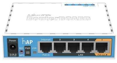 Роутер беспроводной MikroTik hAP (RB951UI-2ND) N300 10/100BASE-TX белый