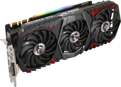 Видеокарта PCI-E NVIDIA GeForce GTX1080Ti GAMING TRIO 11G DDR5X MSI [GTX 1080 Ti GAMING TRIO]