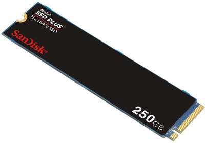 Накопитель SSD SANDISK 250Gb PLUS (M.2 2280 PCI-E Gen3.0 x4, NVMe, R/W 2400/1500MB/s, 40TBW) (SDSSDA3N-250G-G26)