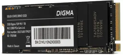 Твердотельный накопитель NVMe 1Tb [DGST4001TP83T] (SSD) Digma Top P8