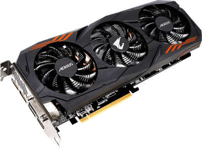 Видеокарта PCI-E NVIDIA GeForce GTX1060 6144MB GDDR5 Gigabyte [GV-N1060AORUS-6GD]