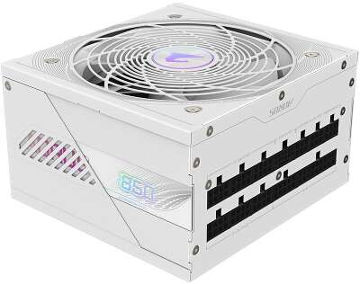 Блок питания ПК Gigabyte AE850PM PG5 ICE 850W, 80Plus, Platinum, Полностью модульный, PCIe Gen 5.1, ATX 3.0 compatible. 28200-AE85W-1EUR