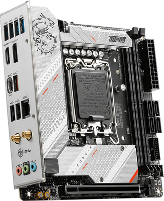Материнская плата/ MB MSI INTEL B760 s1700, 2xDDR5(128GB), HDMI 2.1/DP, 1xPCIe 5.0x16, 1xLAN (2.5GbE), Wi-Fi, BT, 4xSATA 6Gb/s, 2xM.2, 1xUSB-C, 5xUSB 3.2, 2xUSB 2.0, mini ITX