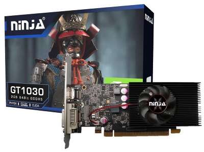 Видеокарта Ninja (Sinotex) GT1030 2GB 64bit GDDR5 DVI HDMI 1FAN RTL